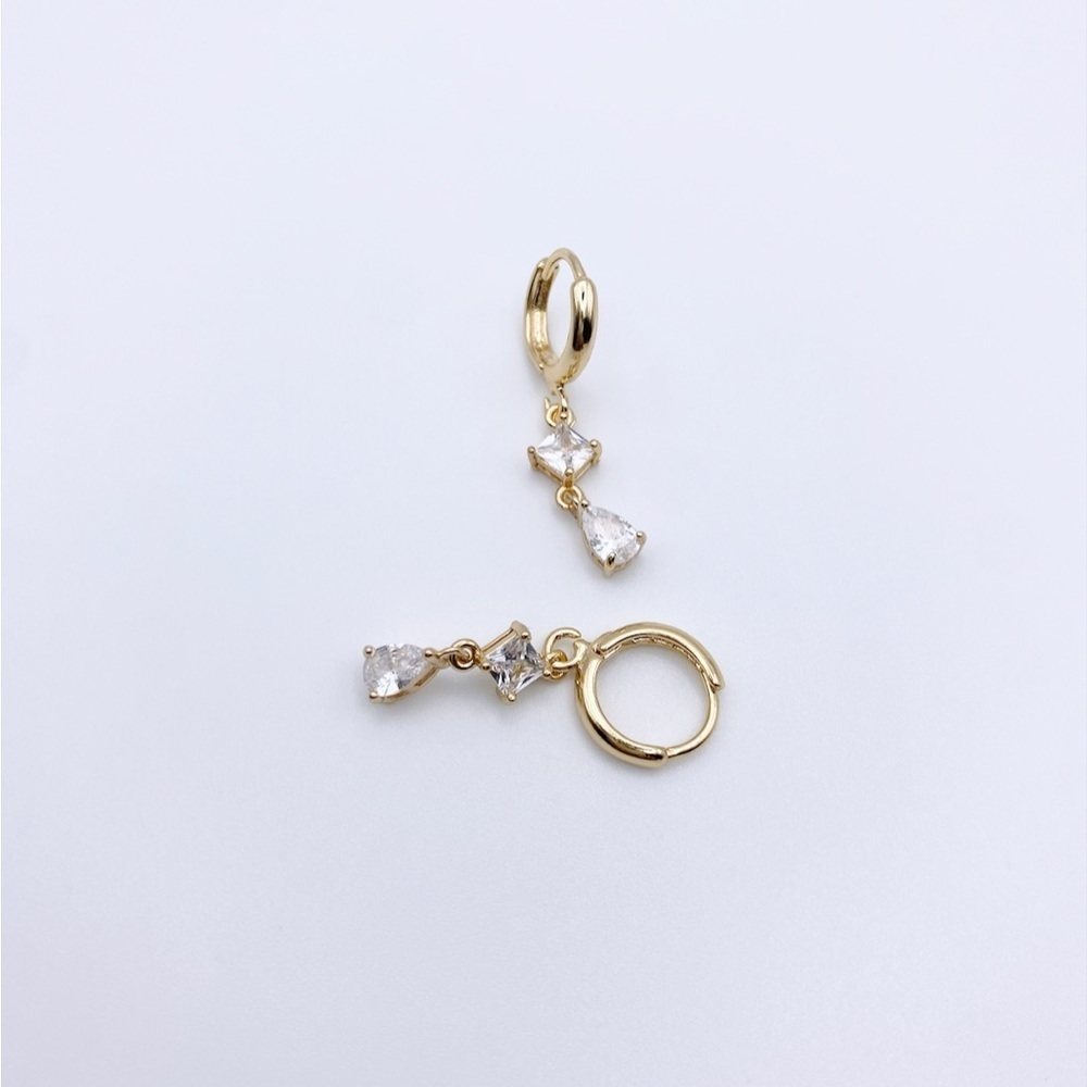HUGGIE Hoops Petit Drop Earrings - Picture 2 of 3